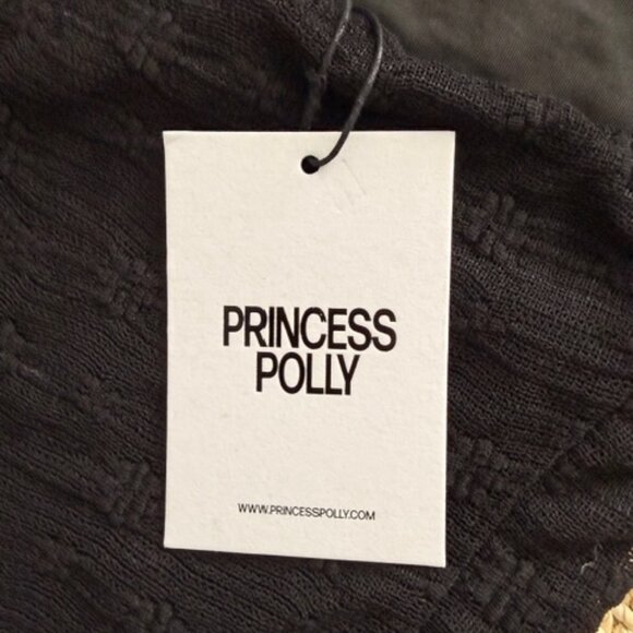 NWT Princess Polly Raeann Scarf Detail One Shoulder Top Black, 2 - Picture 7 of 7